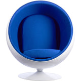 Ball Globe Chair with Cashmere Wool Upholstery