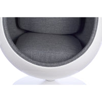 Pod Ball Chair with Cashmere Wool Upholstery