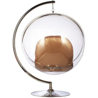Bubble Chair and Stand in Stainless Steel