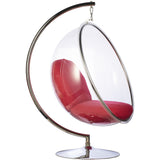 Bubble Chair and Stand in Stainless Steel