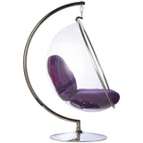 Bubble Chair and Stand in Stainless Steel
