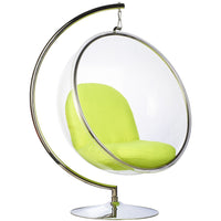 Bubble Chair and Stand in Stainless Steel