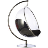 Bubble Chair and Stand in Stainless Steel