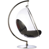 Bubble Chair and Stand in Stainless Steel